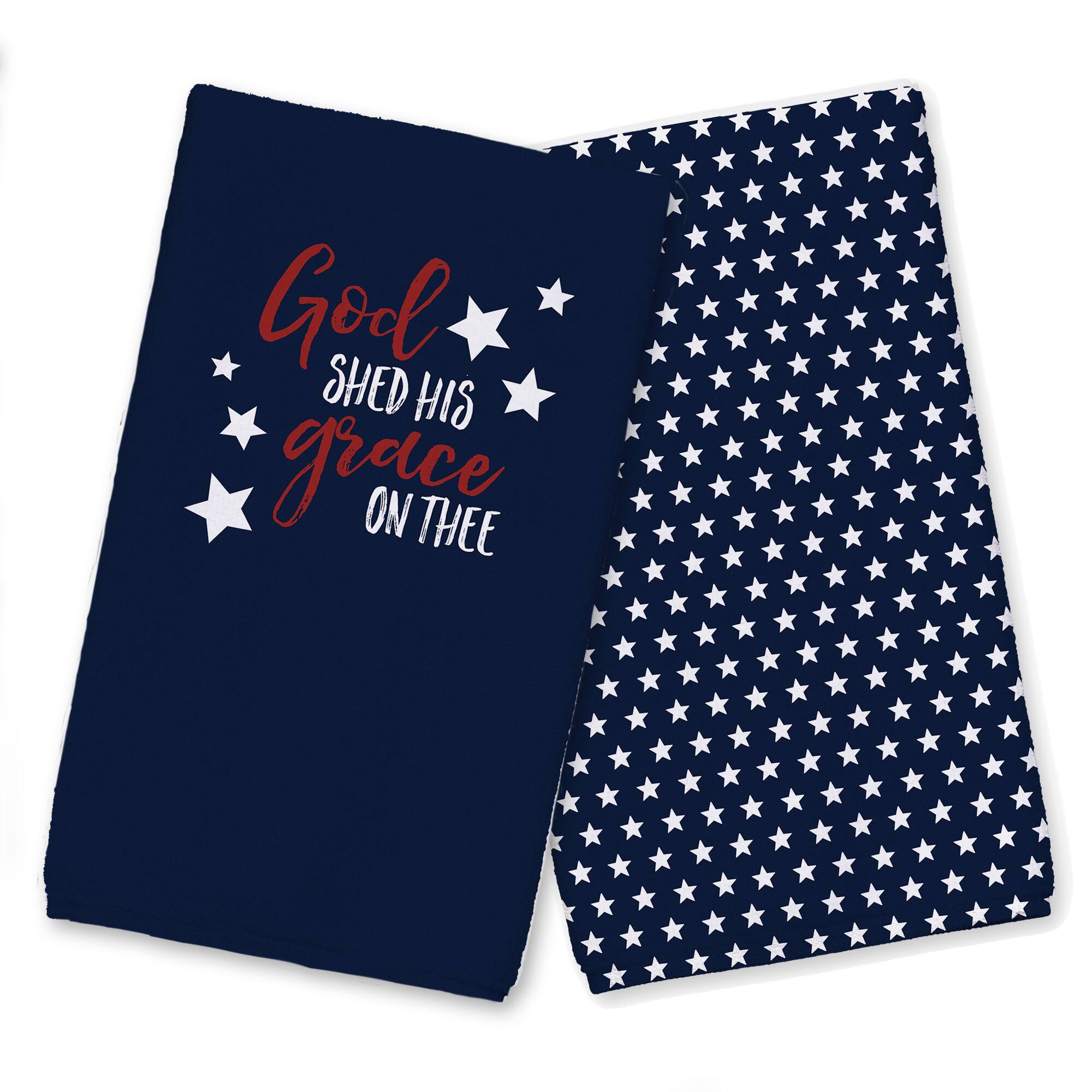 God Shed His Grace on Thee Tea Towel Set